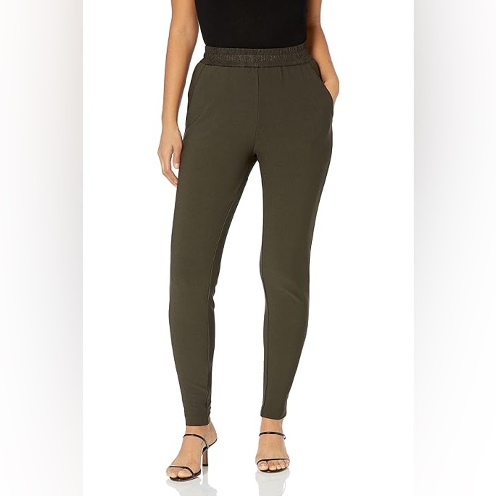 Lyss Olive Solid Pant - image 1